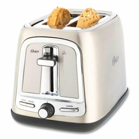 OSTER 7.5 x 11 x 8 in. 2-Slice Extra Wide Slot Toaster, Stainless Steel OS462445